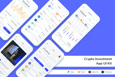 加密货币投资 App UI Kit