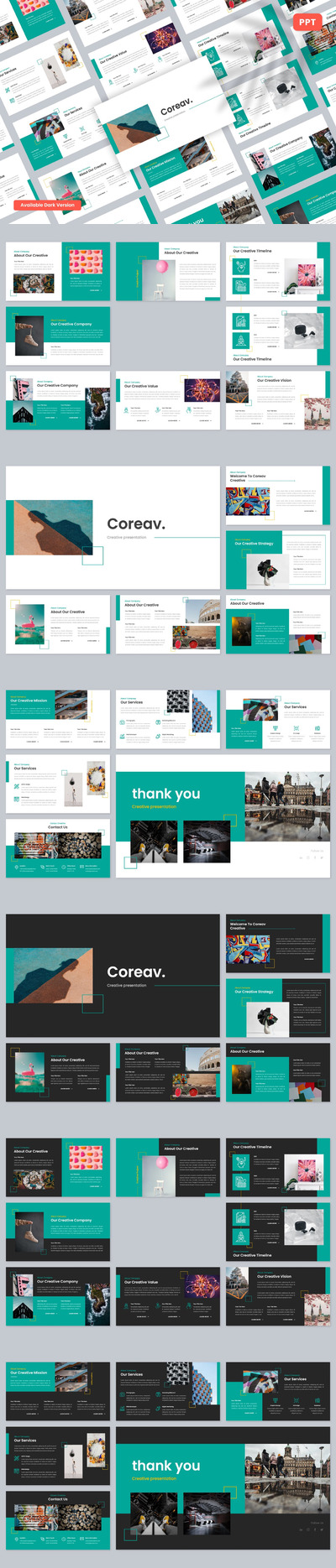 创意机构公司PPT模版 (PPT,PPTX)