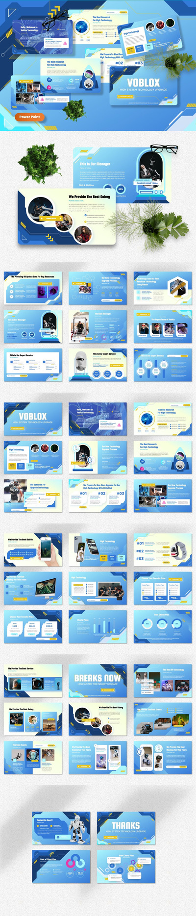 Voblox - Tehcnology Powerpoint Templates (PPTX)