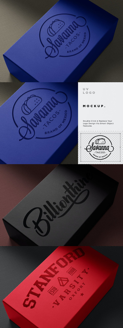 UV印刷标志Logo品牌样机 (PSD)