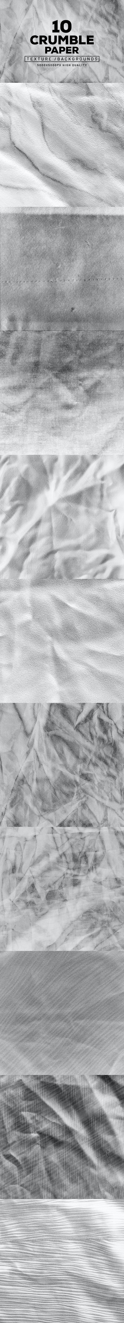 10个高品质的逼真质感纸张背景底纹纹理集合