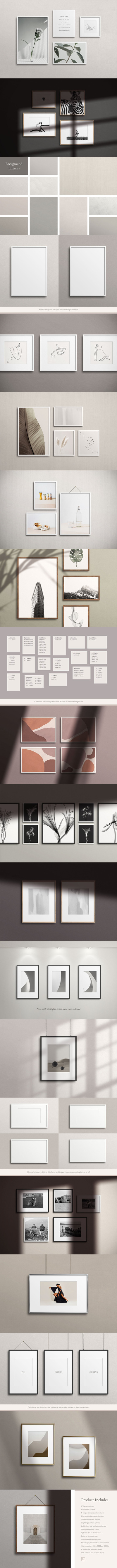 作品展示画框框架样机套件[2.17GB]