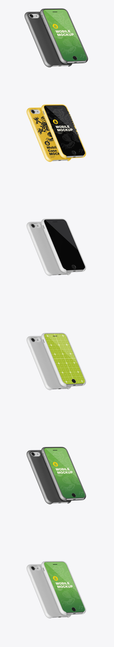苹果手机壳设计样机 (PSD)