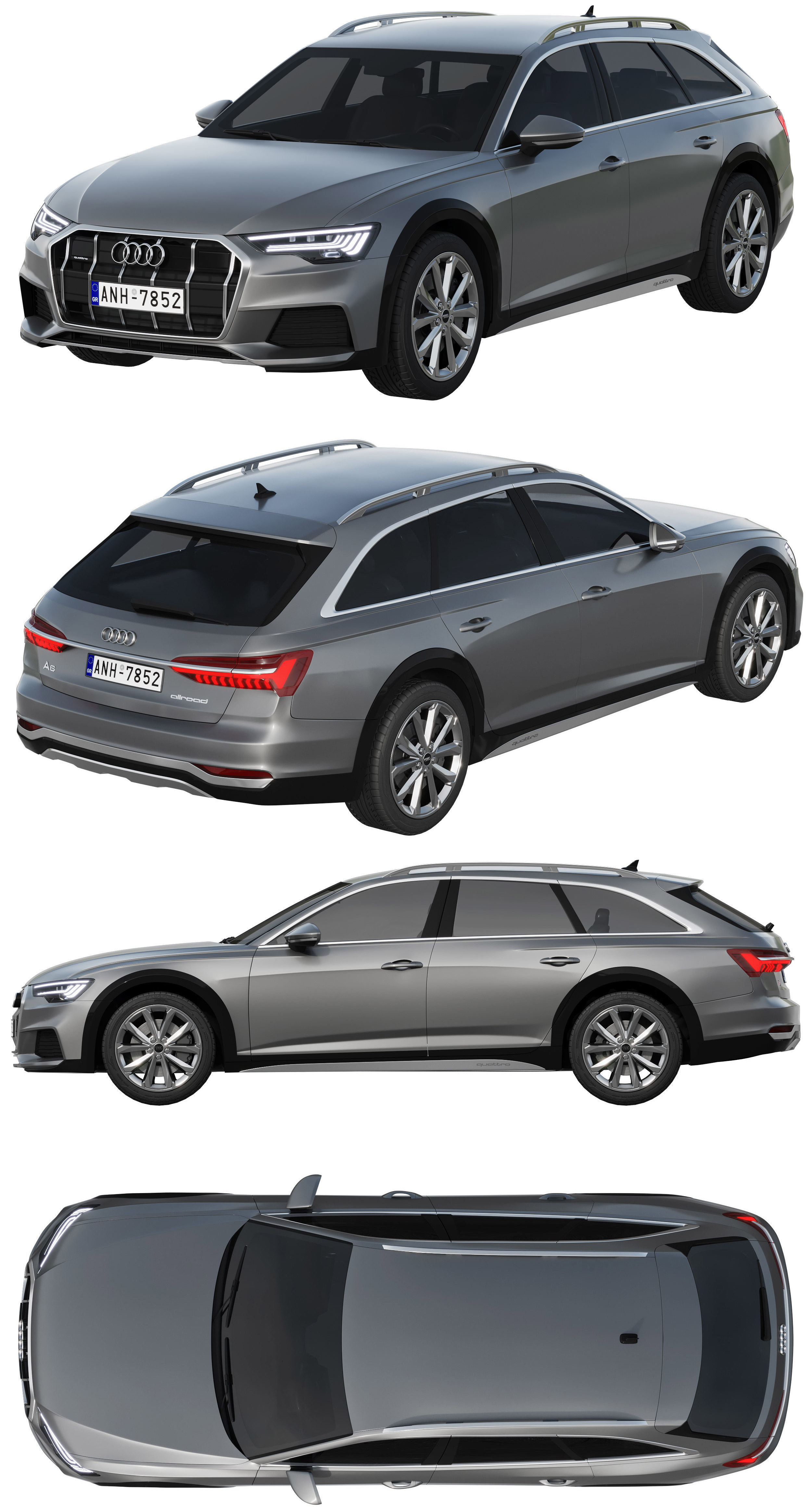 奥迪Audi A6 allroad quattro汽车3D模型（MAX）