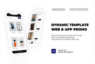 动态手机App应用程序促销演示AE模板[aep]