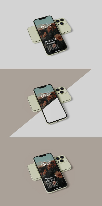 iPhone苹果手机屏幕UI样机模板 (PSD)