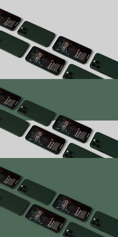 智能手机iPhone屏幕显示样机模板 (PSD)