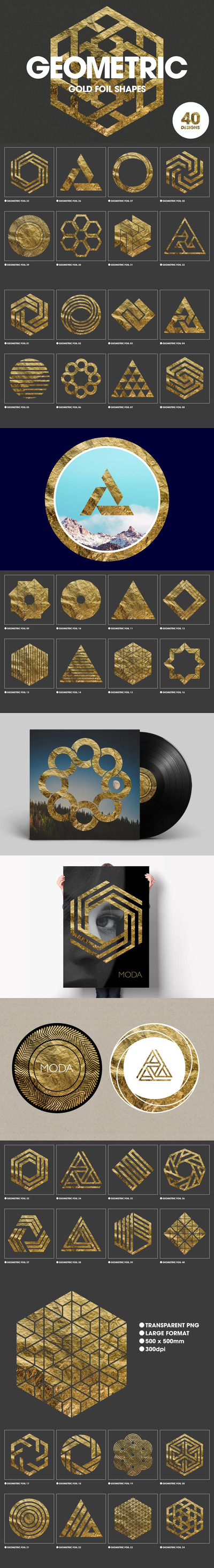 40个高品质的高端土豪金金色抽象几何图形背景底纹纹理大集合