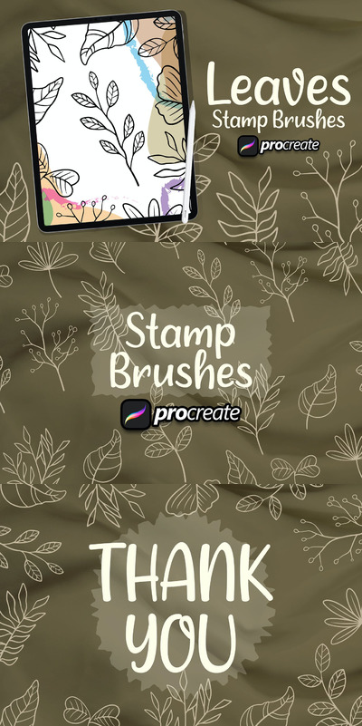 procreate树叶笔刷 (BRUSHSET)