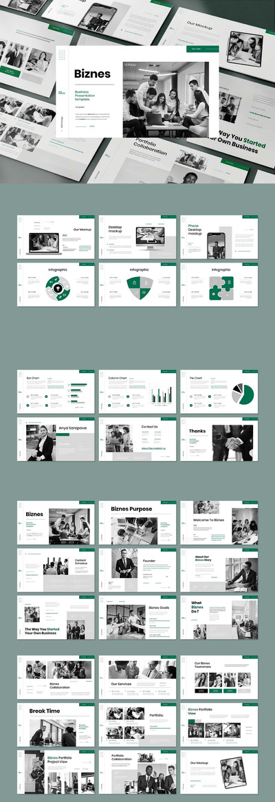 商业项目展示PPT模版下载 (PPT,PPTX)