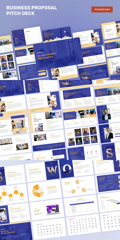 商业计划书PPT模版下载 (PPTX)