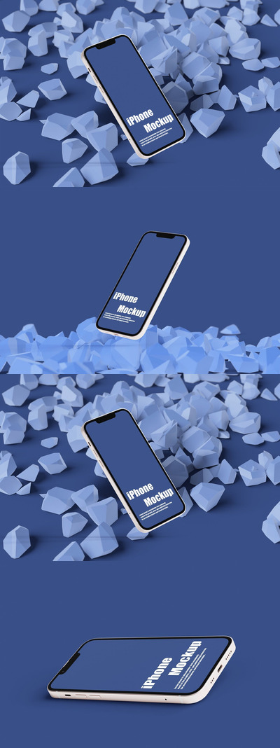 iPhone 13苹果手机样机模板 (PSD)