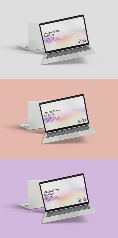 MacBook Pro苹果电脑设备样机 (PSD)
