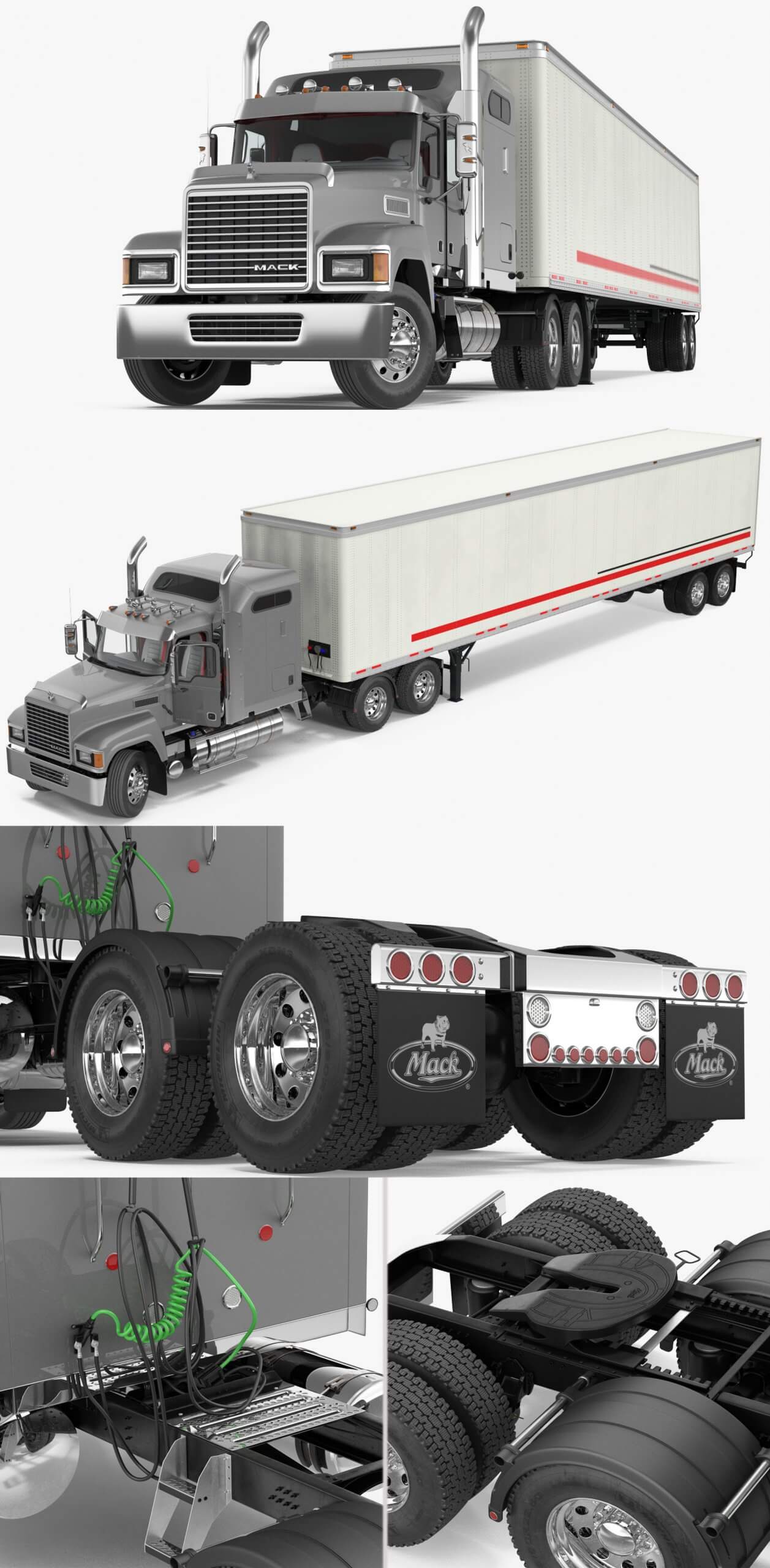 Mack CHU613拖车卡车3D模型（MAX）