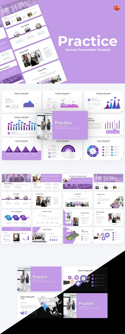 练习业务PPT模版 (PPTX)