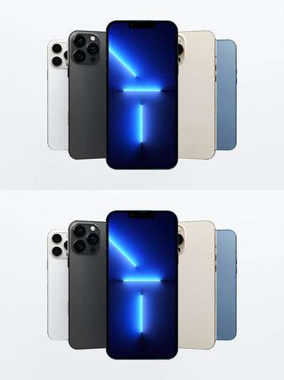iPhone 13 Pro手机屏幕UI样机 (PSD)