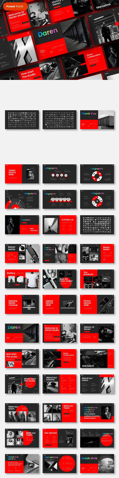 创意机构公司简介PPT模版 (PPTX)