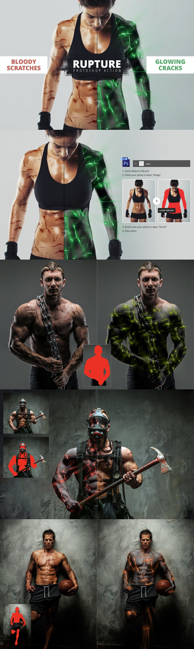 非破坏效果的 Photoshop 动作 (ATN)