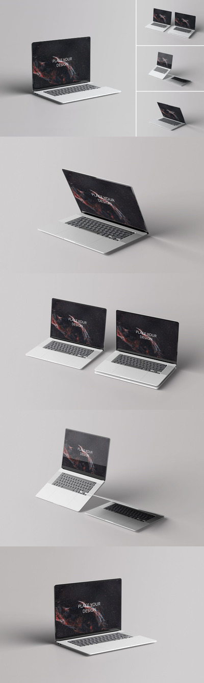 笔记本电脑屏幕显示样机 (PSD)