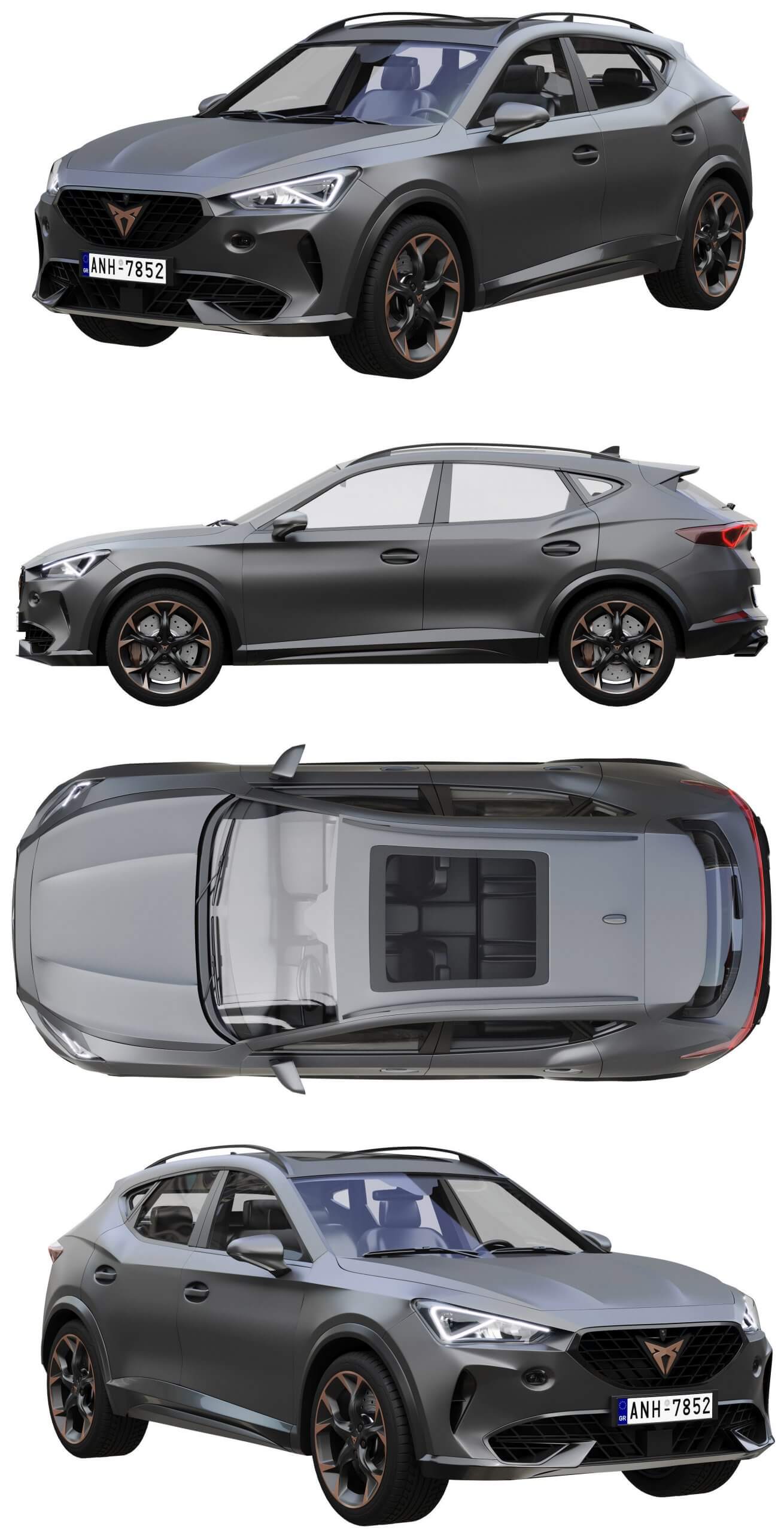 Cupra Formentor 2021款汽车3D模型（OBJ,FBX,MAX）