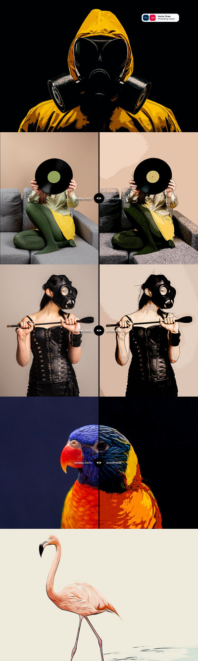 高品质的是数量绘制效果photoshop动作预设