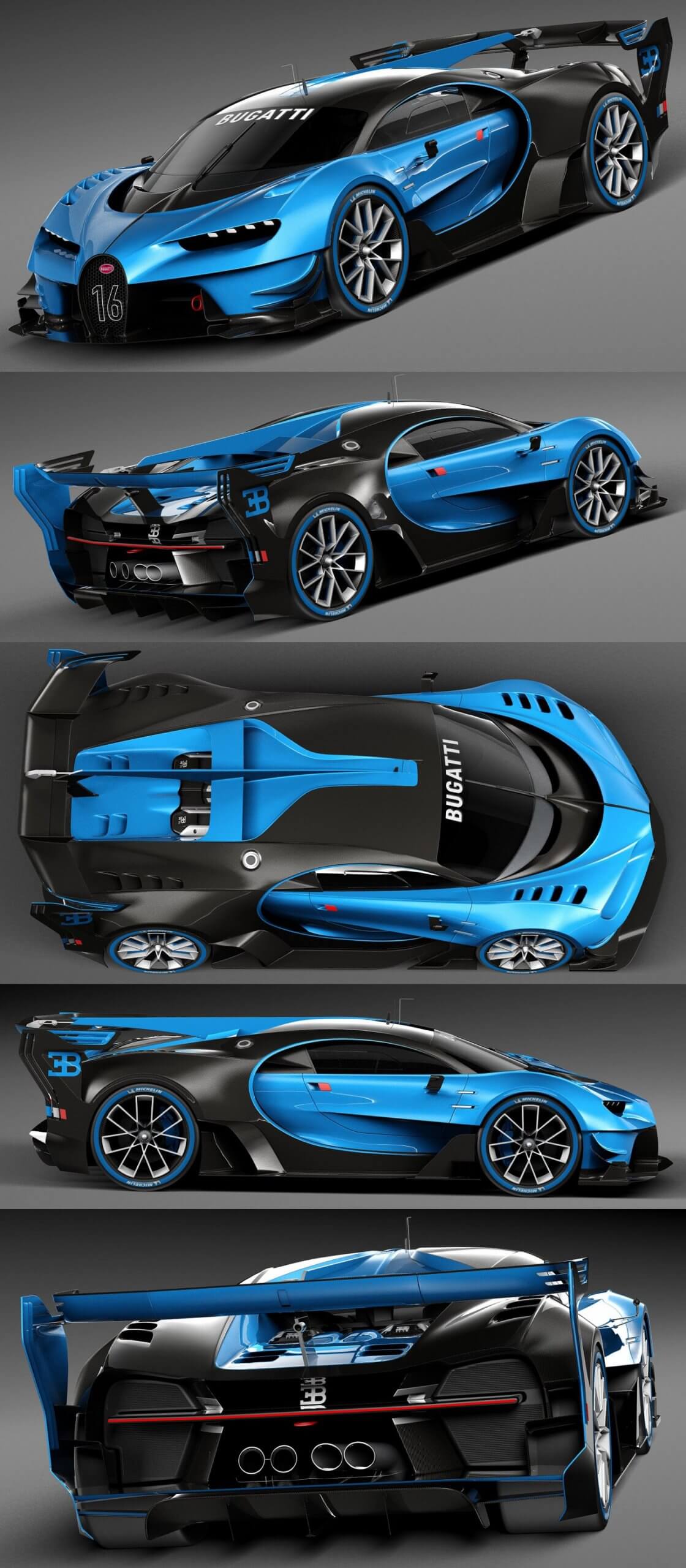 布加迪Vision Gran Turismo2015款概念车3D模型（OBJ,FBX,MAX）