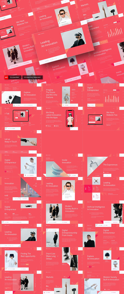 创意广告代理公司PPT模版 (PPTX)