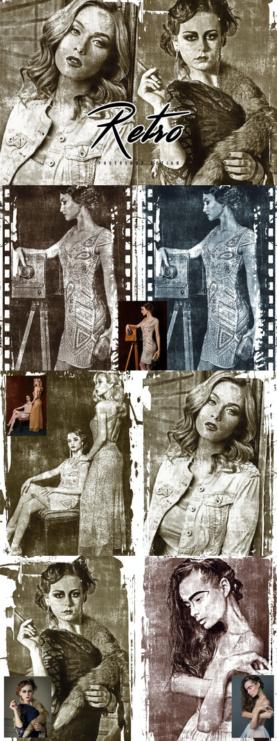 复古风格的PS照片动作 (ATN,PAT)