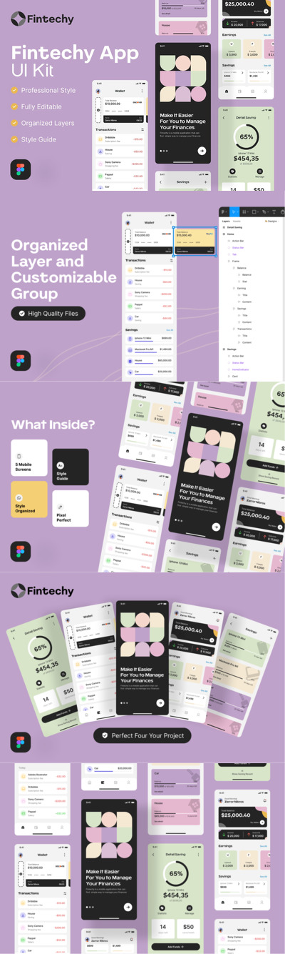 个人理财 App UI Kit (FIG)