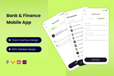 银行理财 App UI Kit (FIG,SKETCH,XD)
