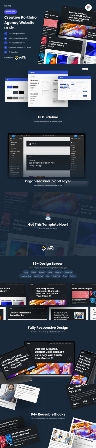 专为机构设计网页UI KITS (FIG)