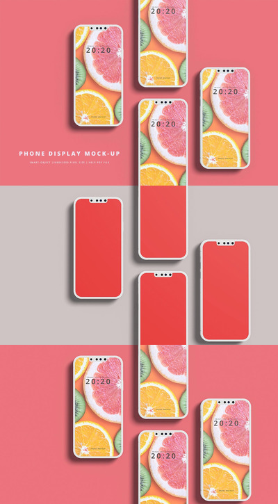 电话手机屏幕显示样机 (PSD)