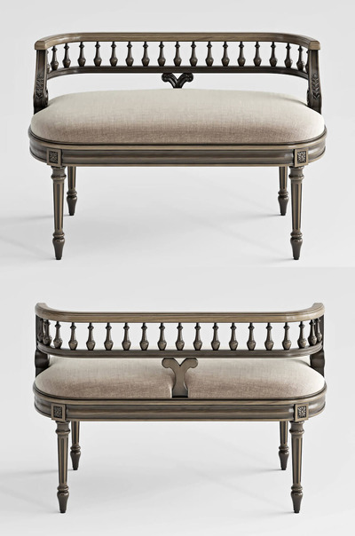 Butler Mansfield Sku 2625371经典沙发椅3D模型（OBJ,FBX,MAX）