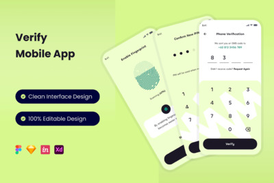 手机验证码 (FIG,SKETCH,XD)
