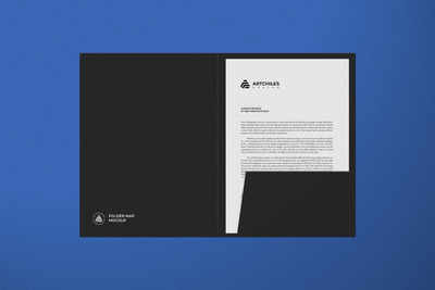 企业用具文件夹品牌设计样机 (PSD,JPG)