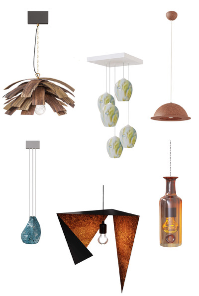 6款波兰Gie El造型独特的吊灯3D模型（OBJ,FBX,MAX）