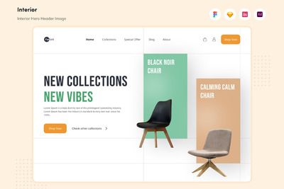 室内家具网站UI模板 (FIG,SKETCH,XD)