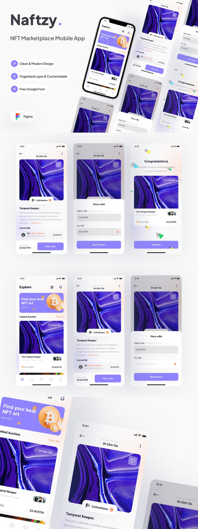 食物配方 App UI Kit (FIG)