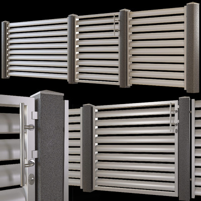 现代栅栏3D模型（OBJ,FBX,MAX）