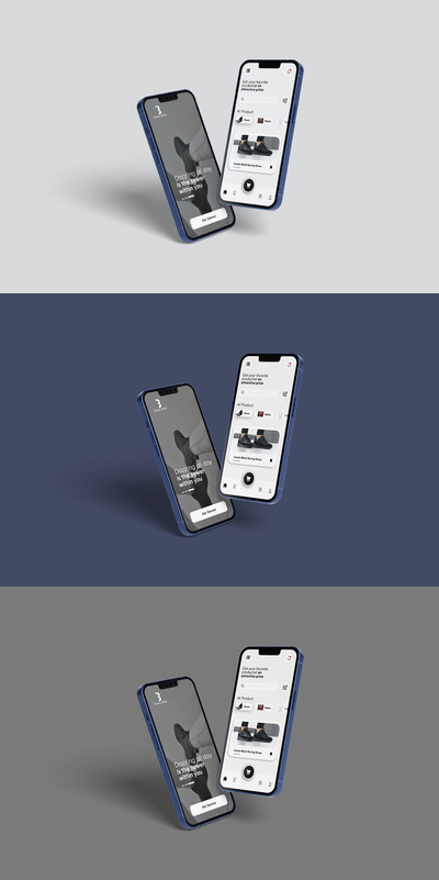 苹果智能手机UI显示样机 (PSD)