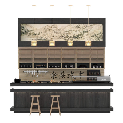寿司吧寿司店3D模型（OBJ,MAX）