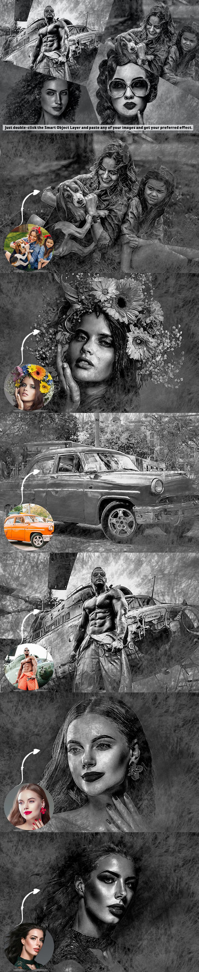 摄影师和平面设计师的专业Photoshop动作 (PSD)