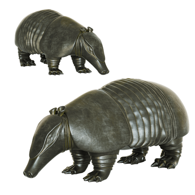 犰狳陶瓷雕塑3D模型（OBJ,FBX,MAX）