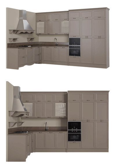 Zetta PORTO木质转角橱柜3D模型（OBJ,FBX,MAX）