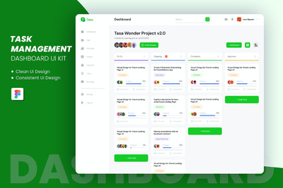 任务管理仪表板 UI KIT (FIG)