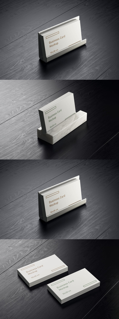 名片座名片品牌展示样机 (PSD)