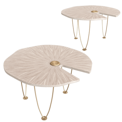 俄罗斯Bollu荷叶形茶几咖啡桌3D模型（OBJ,FBX,MAX）