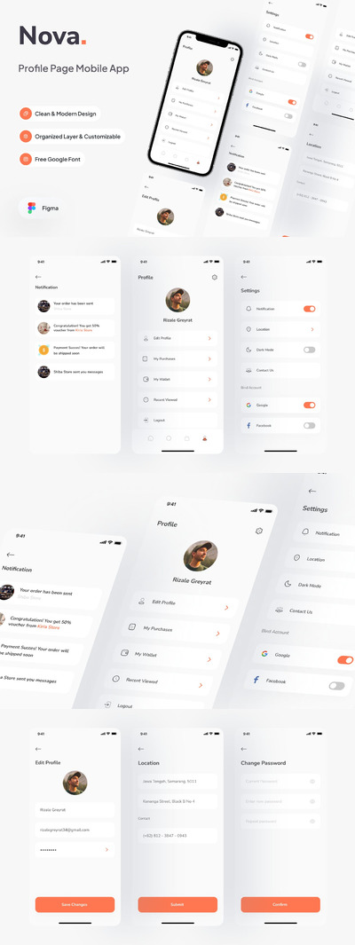 清新的电商 App UI KIT (FIG)