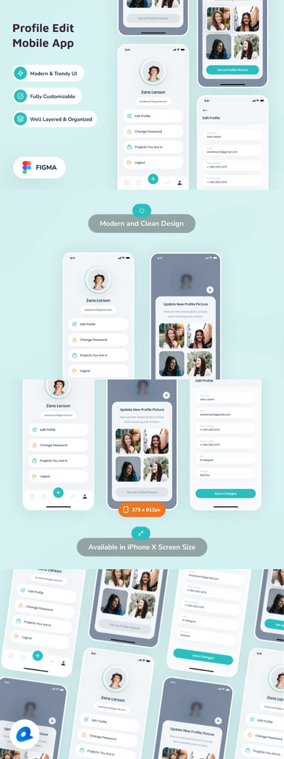个人中心 APP UI KIT (FIG)