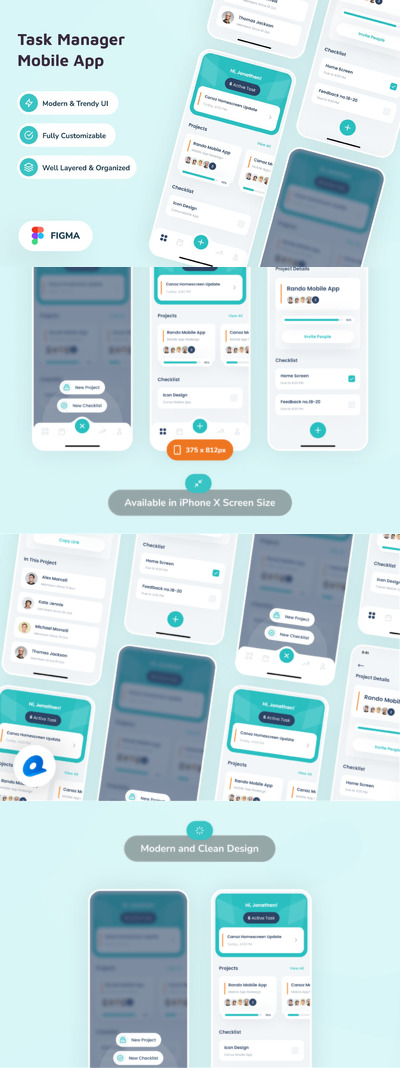 任务管理 APP UI KIT (FIG)